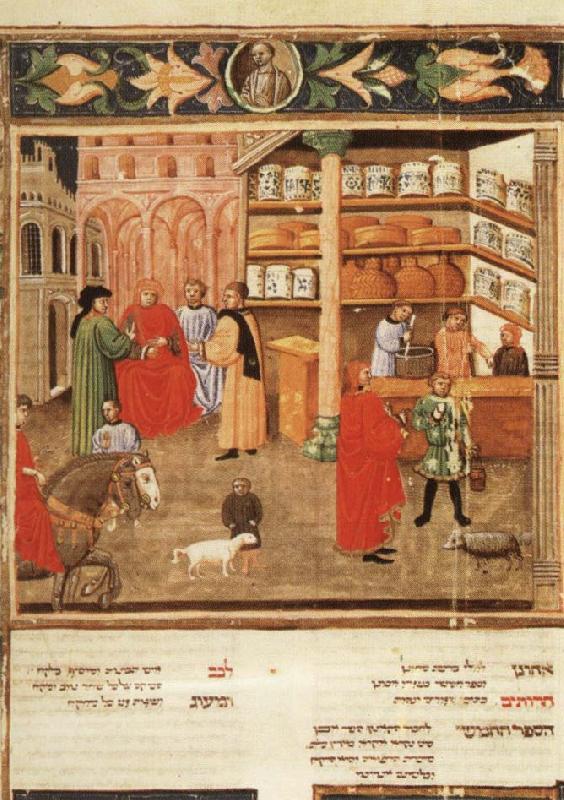 unknow artist Scene of Pharmacy,from Avicenna's Canon of Medicine oil painting picture